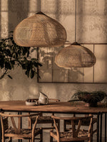 Bild in Gallery-Viewer laden, Woven Rattan Wood Plug-In Pendant Light