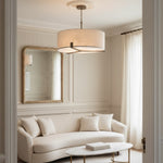 Bild in Gallery-Viewer laden, Tela Modern Klassische Pendelleuchte mit Stoffdiffusor für Kücheninsel und Eingangsbereich