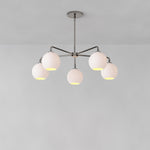 Load image into Gallery viewer, Selvion Elegant 5-Light Globe Chandelier – Modern Glass Pendant Lighting Fixture
