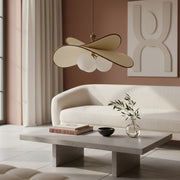 Suspension globe en verre flottant Orrise avec accents métalliques - Lumières modernes et minimalistes pour cuisine et salles à manger