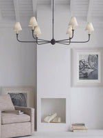 Load image into Gallery viewer, Sleek Chandelier Featuring Layered Linear Silhouette
