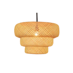 Load image into Gallery viewer, Boho Bamboo Pendant Light Fixture