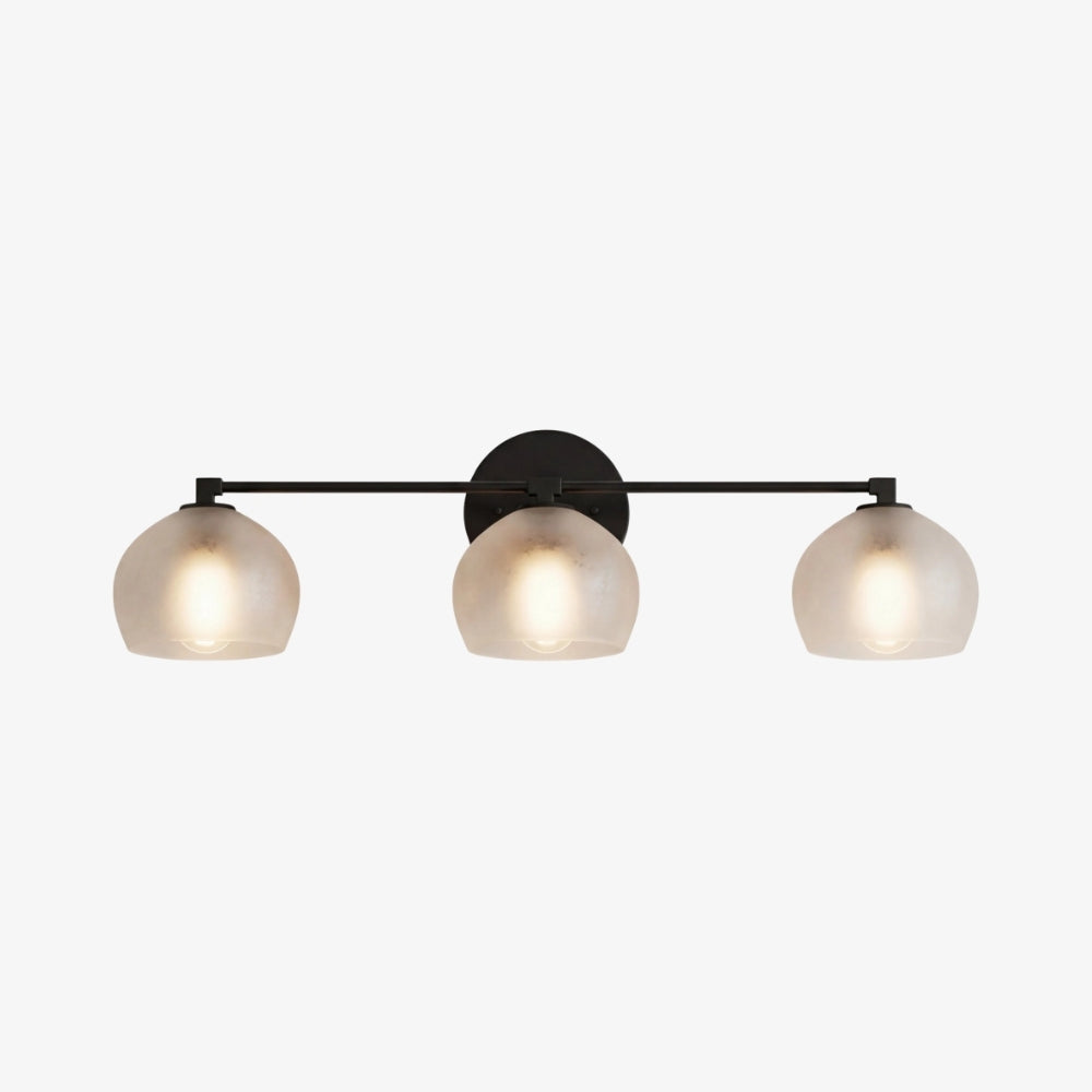 Auruca Globe Wall Light Bellflower Inspired Shape - Minimalist Metal Glass Sconce for Living Room