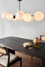 Load image into Gallery viewer, Pawrior Multi-head Organic Glass Spherical Chandelier - Modern Cloud Design Branch Light
