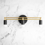Cargar imagen en el visor de la Galería, Mobilux Line Modern Vanity Light - Bathroom Wall Fixture in Art Deco Style
