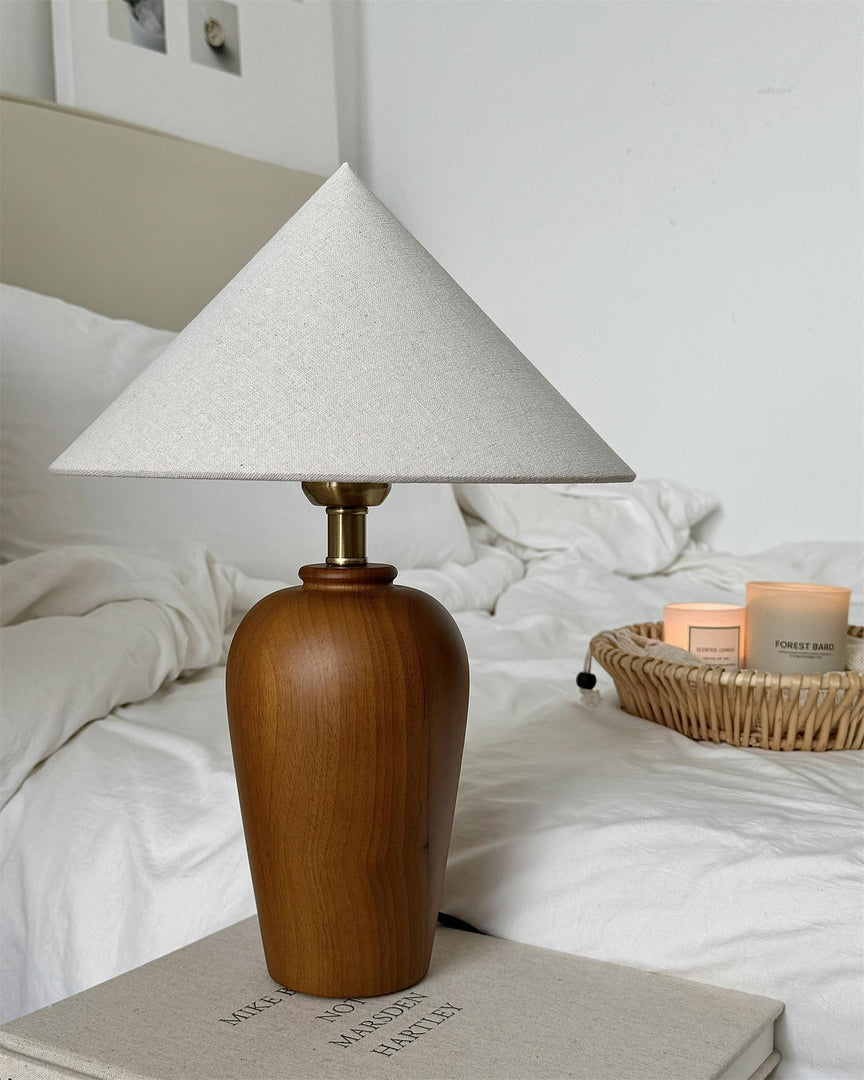 Lampe de table en bois Brayden