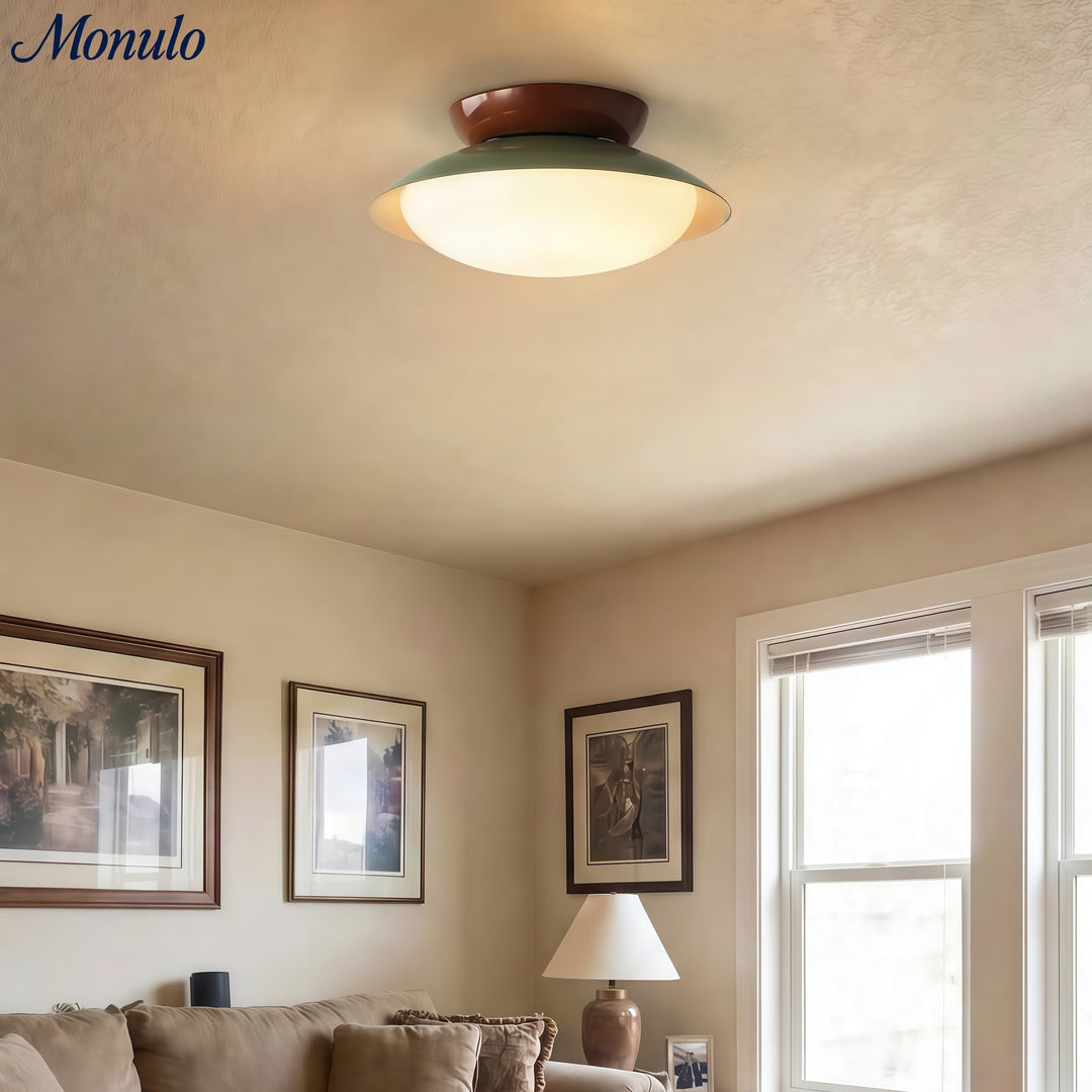 Lámpara de Techo Moderna Oribela Dome – Luz LED Suave para Baño y Sala de Estar