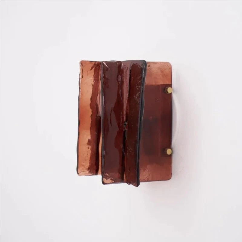 Applique murale architecturale Verdura avec panneau en verre