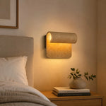 Bild in Gallery-Viewer laden, Travertine wall sconce beside bed