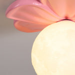 Bild in der Galerieansicht laden, Creme Blüte Blumen Deckenlampe
