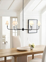 Load image into Gallery viewer, Sleek Chandelier Featuring Layered Linear Silhouette
