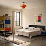 Bild in Gallery-Viewer laden, Koloro Glass Ceiling Light — Layered Rounded Design Lampshade for Hallway or Cloakroom