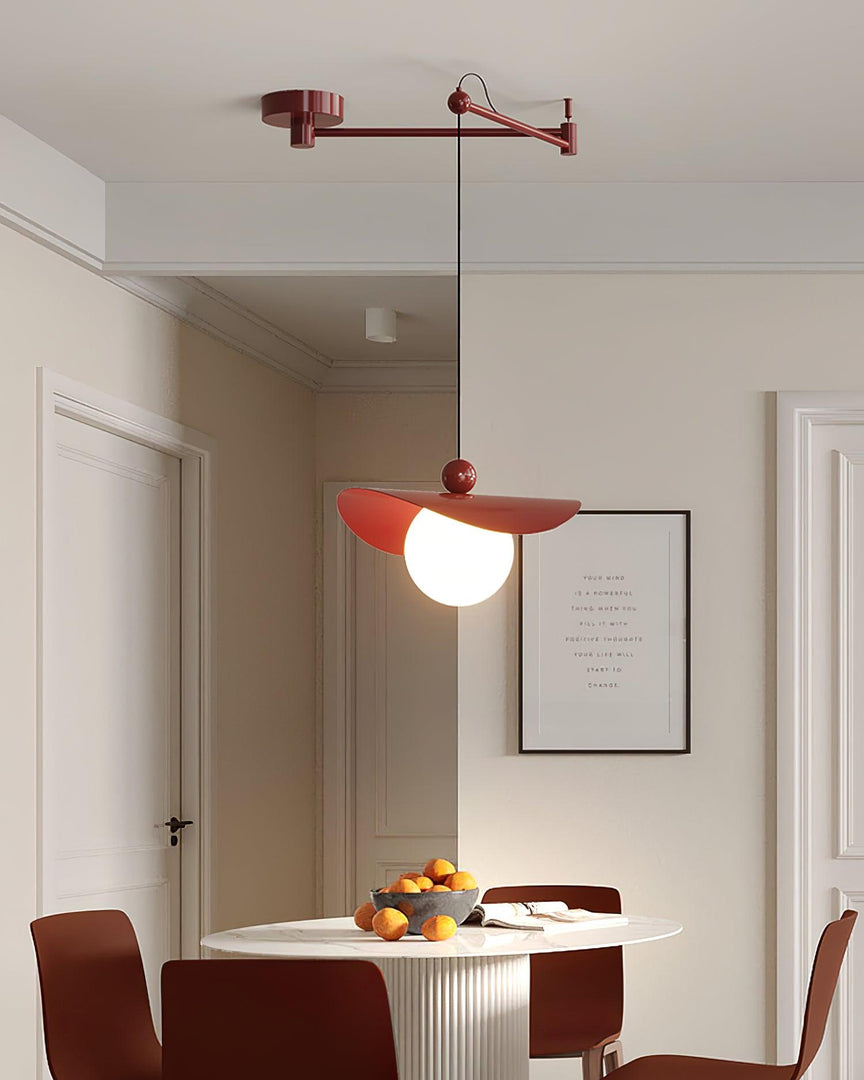 Simple Adjustable Metal Swing Arm Pendant Lamp M15