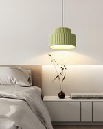Charger l&#39;image dans la visionneuse de galerie, Lampe suspendue en résine de style nordique traditionnel orange câblée
