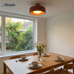 Cargar imagen en el visor de la Galería, Lámpara de techo empotrada de porcelana contemporánea Cerova: iluminación ambiental suave para pasillos y oficinas.