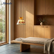 Suspension en verre inspirée de l'Art Nouveau Vintagia – Design vintage élégant pour la salle à manger