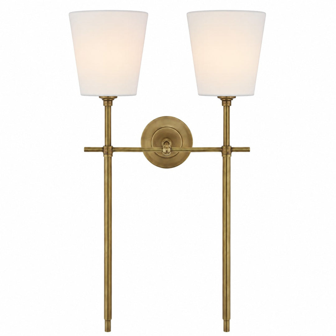 Rowan Classic Fabric Shade Wall Sconce Elegant Style - Bedroom Bedside Lighting