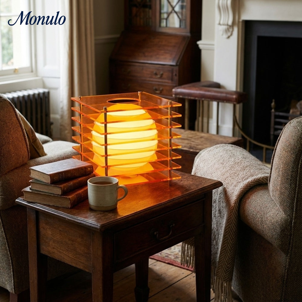 Lampe de table Sunst Afterglow série moderne design sphère géométrique - pour décoration salon et bureau