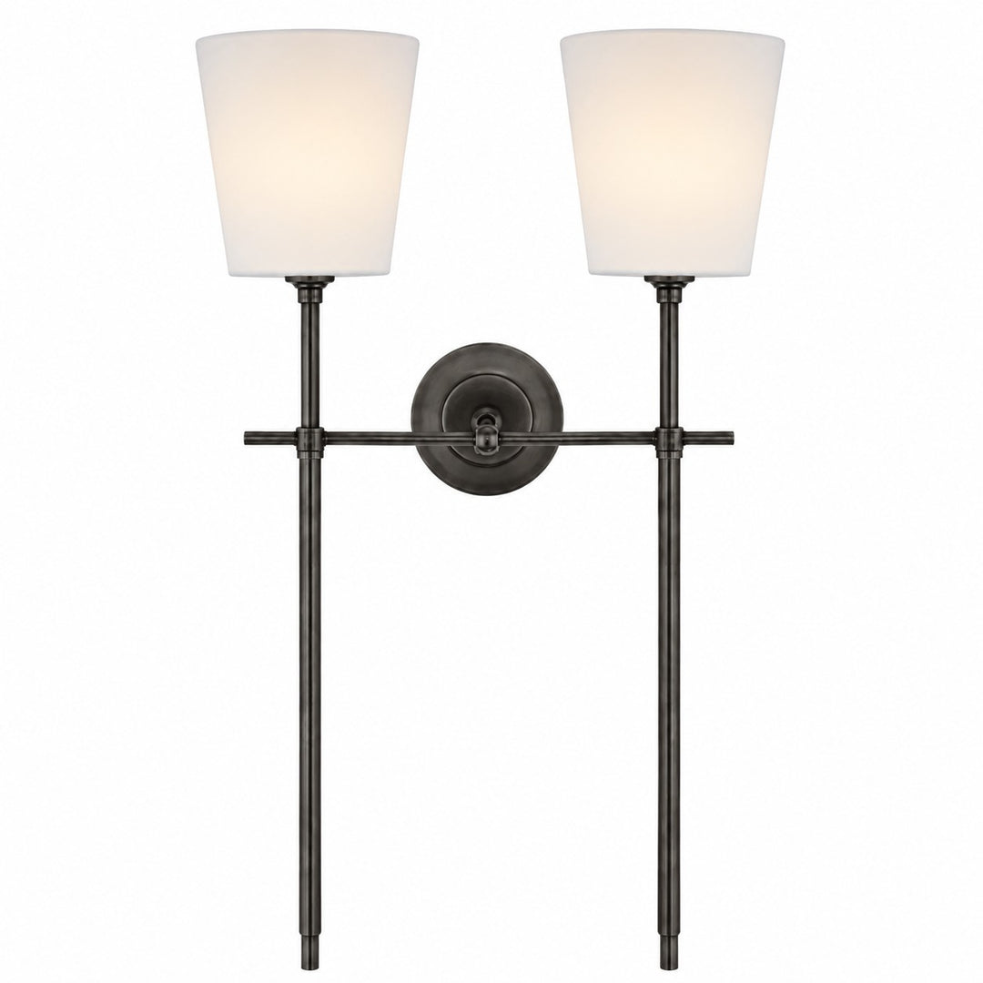 Rowan Classic Fabric Shade Wall Sconce Elegant Style - Bedroom Bedside Lighting