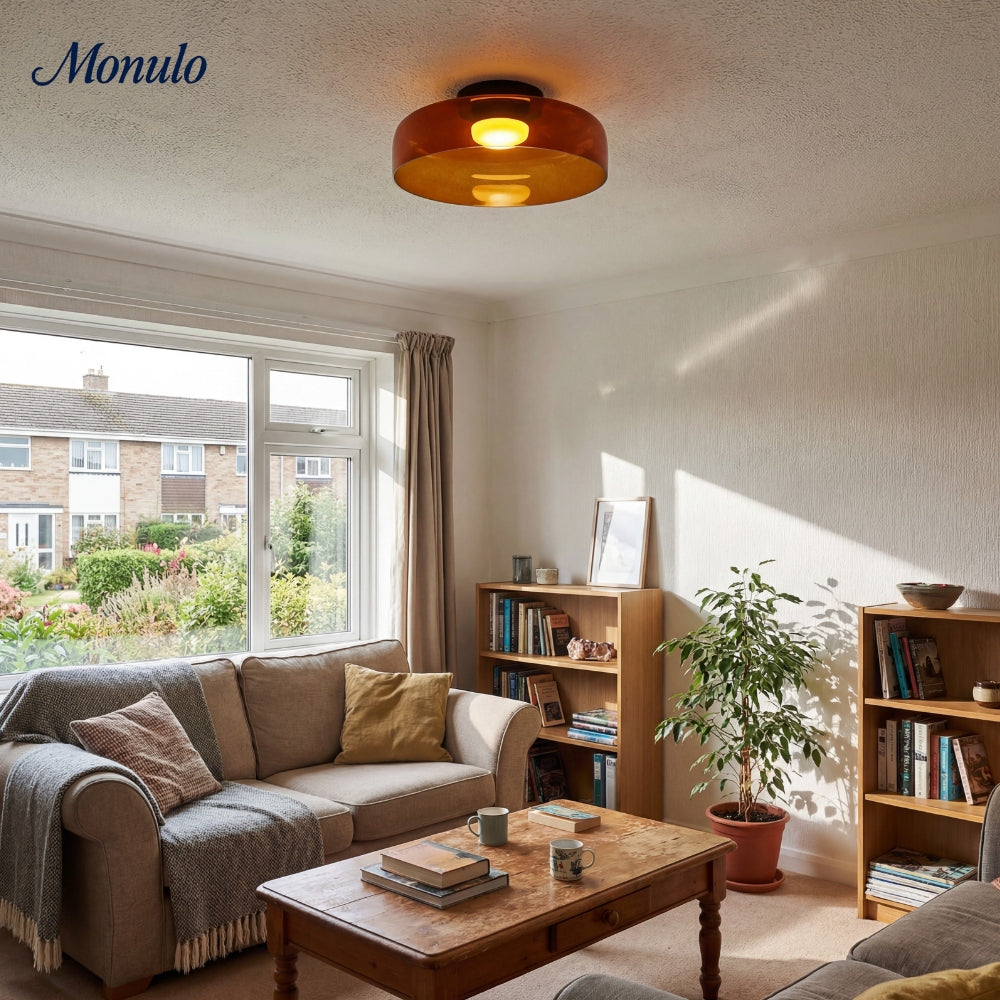Luz de techo empotrada de vidrio multicapa escultórica Verdoma Diseño moderno escandinavo para espacios de vida
