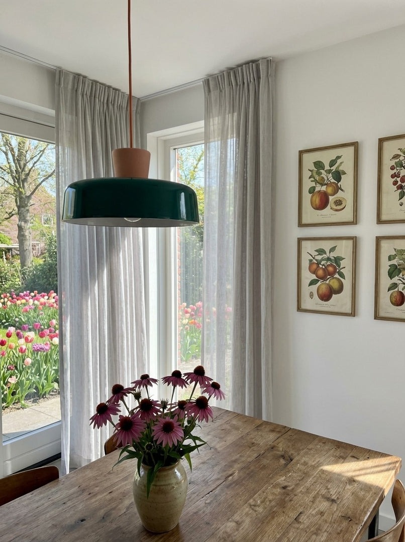 Chromara Bunte Schalen-Pendelleuchte Retro Moderner Stil - Kücheninsel Beleuchtung