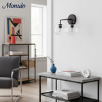 Load image into Gallery viewer, Selvion Art-Glass Globe Wall Sconce – Elegant Modern Wall Light for Bathrooms, Halls &amp; Living Spaces
