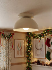 Lámpara de techo minimalista Metio Dome – Montaje empotrado para espacios pequeños, opciones multicolor