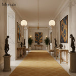 Charger l&#39;image dans la visionneuse de galerie, Lustre globe en verre courbé Glorica – Luminaire moderne pour chambre 
