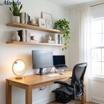 Load image into Gallery viewer, Modern Gold Frame Desk Lamp – Suspended Globe Light for Bedside and Home Office