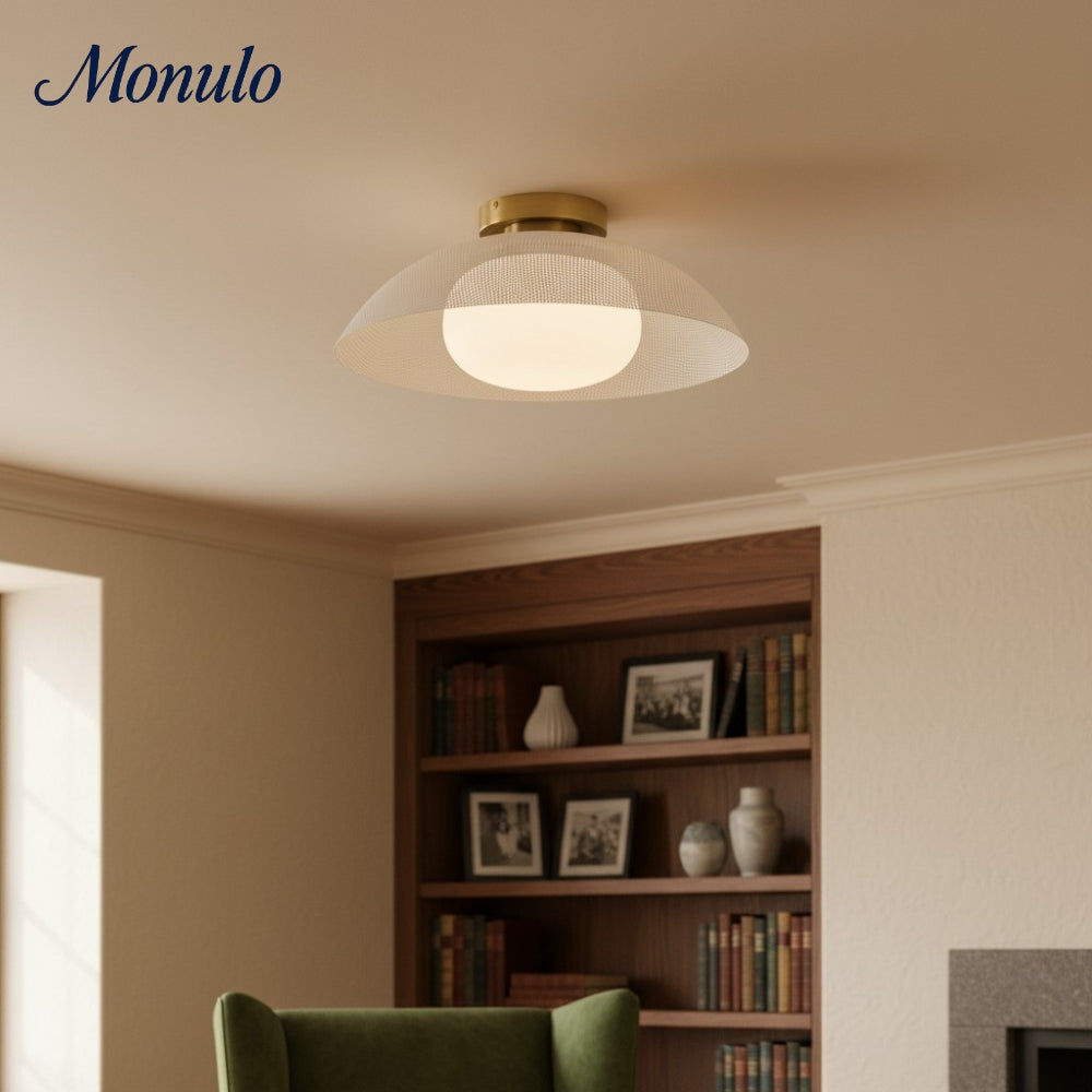 Lámpara de techo minimalista Elorina Clean-Line Contemporary — Iluminación de techo para pasillos y entradas