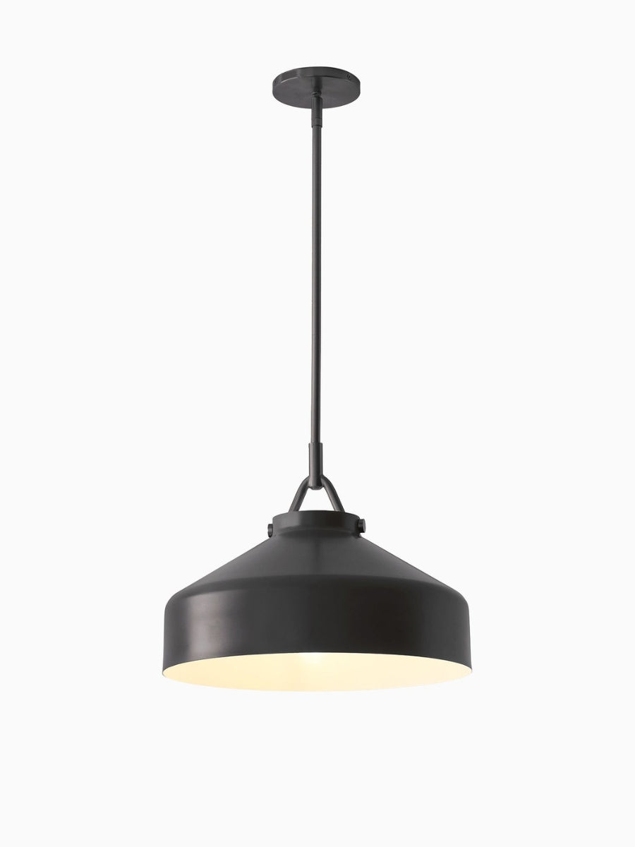 Hanton Nordic Metal Henry Pendant Light - Minimalist Glass And Metal Shade