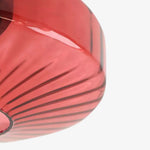 Cargar imagen en el visor de la Galería, Lámpara de techo empotrada de vidrio ondulado multicolor vintage Verdoma - Lámpara de techo decorativa retro para cocina o pasillo