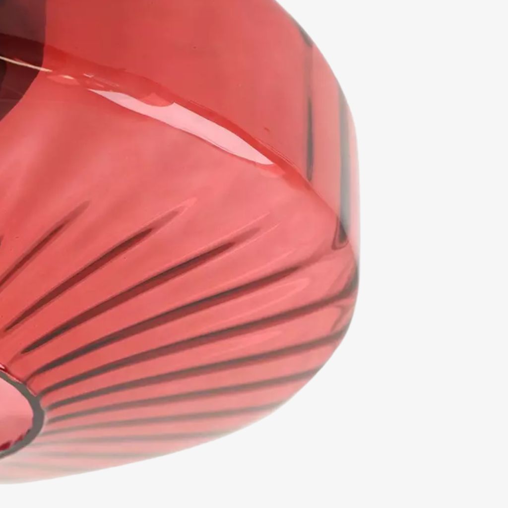 Lámpara de techo empotrada de vidrio ondulado multicolor vintage Verdoma - Lámpara de techo decorativa retro para cocina o pasillo