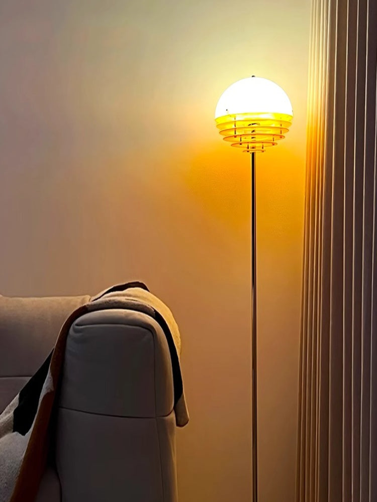Bauhaus Acrylic & Glass Sunset Floor Lamp for Living Room - AFTERGLOW S3