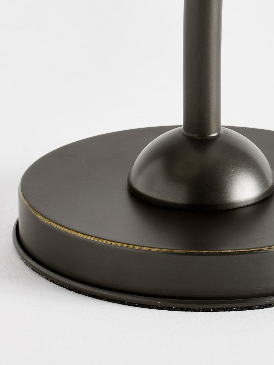 Lámpara de mesa de tela con pantalla de tambor - Lámpara de trabajo plisada moderna