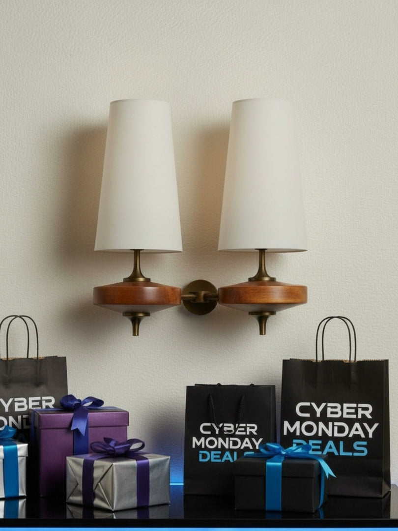 Rowan Retro Fabric Shade Wall Sconce – Classic Fabric Lighting For Bedroom