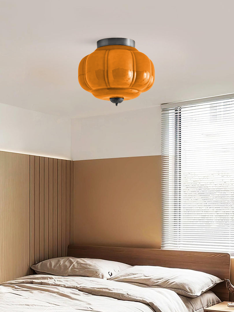 Retro Milk Semi Flush Mount Eloise Ceiling Light