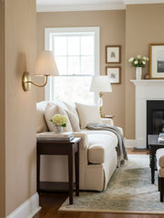 Fibura Fabric Wall Sconce – Elegant Wall Sconce for Bedroom and Hallaway Vintage Style