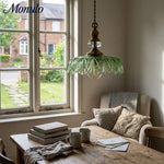 Load image into Gallery viewer, Verdoma Bloom Glass Hanging Light - Vintage Pendant for Kitchen Island U01