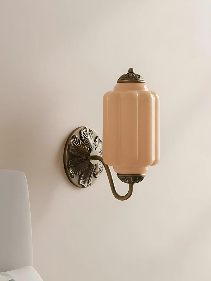 Vintage Milk Glass Sconce Bedside Hallway Eloise Wall Sconce