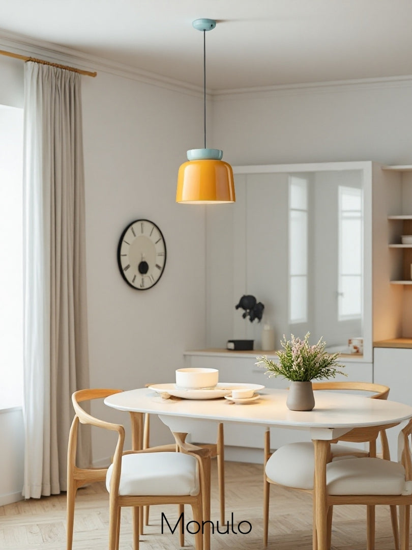 Fiesta Ceramic Bowl Pendant Light - Modern Colorful Kitchen Lighting