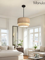 Charger l&#39;image dans la visionneuse de galerie, Suspension tambour en tissu double 
