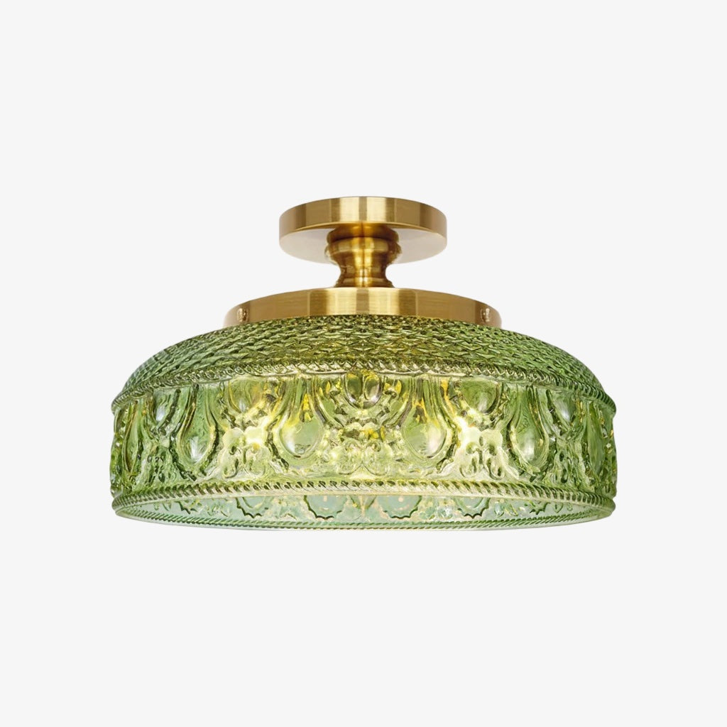 Verdoma Modern Glass Pendant - Minimalist Arc Pendant Light for Kitchen Islands and Dining Areas