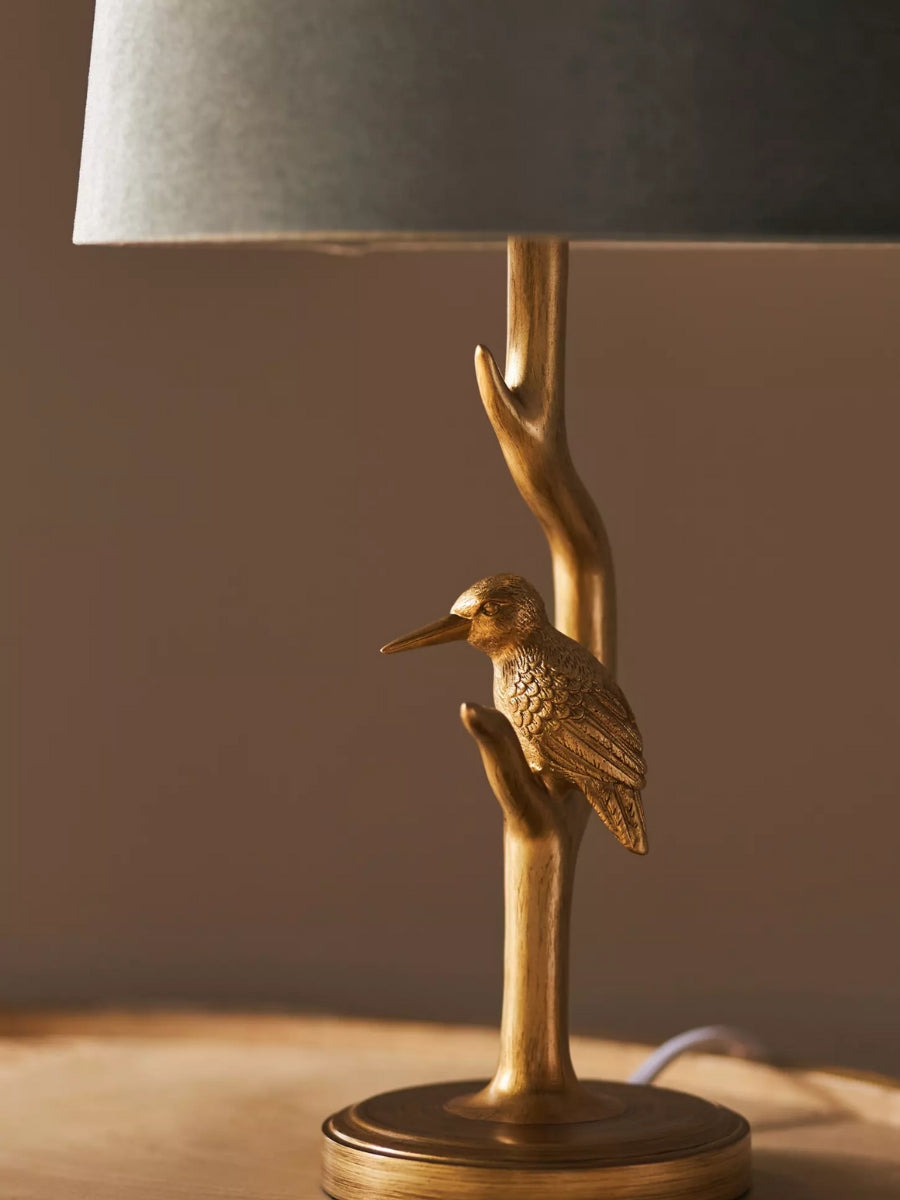 Lámpara de mesita de noche Pawdia con diseño de animales: iluminación clásica con pantalla de tela