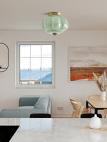 Load image into Gallery viewer, Retro Milk Semi Flush Mount Eloise Ceiling Light
