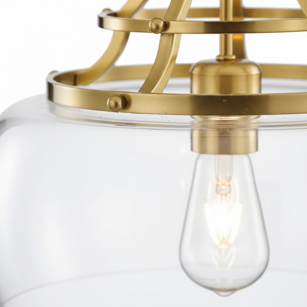 Lirra Classic Glass Dome Pendant – Timeless Pendant Light for Kitchens and Hallways