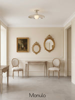 Load image into Gallery viewer, Forvara Farmhouse Metal Ceiling Light - Industrial Round Disc Design
