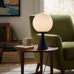 Load image into Gallery viewer, Ulvara Designer Modern Table Lamp with Glass Globe – Ideal for Home and Hotel