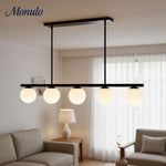 Charger l'image dans la visionneuse de galerie, Lustre Brelia en verre opale — Plafonnier contemporain pour entrée d'hôtel et restaurant 