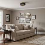 Load image into Gallery viewer, Cerova Contemporary Porcelain Flush Mount Ceiling Light – Soft Ambient Illumination for Hallways and Offices
